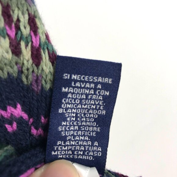 Vintage Chaps Sweater Vest Button Front Collared Fair Isle Preppy Cottagecore - Picture 7 of 10